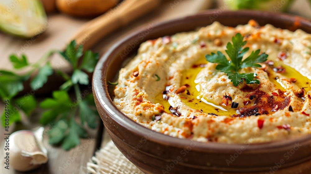 Fototapeta premium A spicy dip to go with roast sprouts