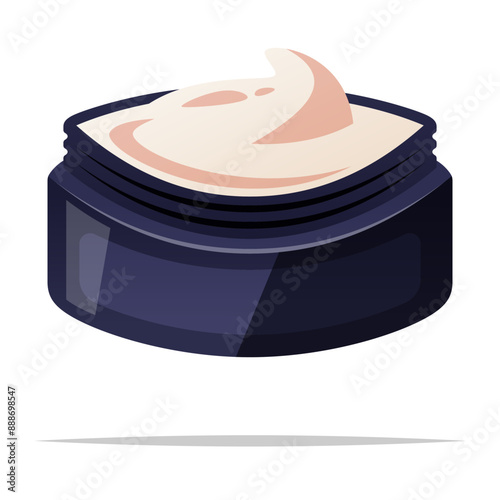 Hairstyling product pomade or wax vector isolated illustration