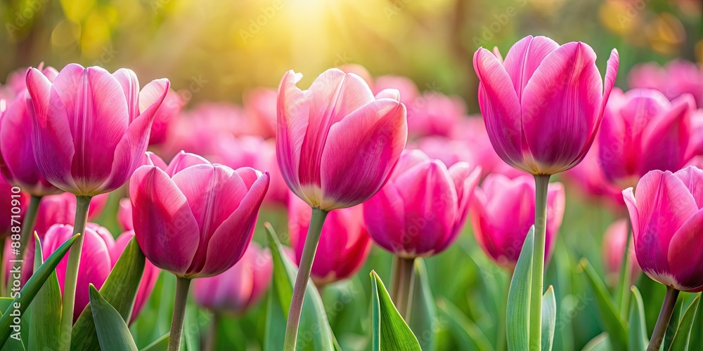 Pink tulips in a blooming garden, pink, tulips, flowers, garden, spring, fresh, nature, outdoor, vibrant, colorful, beauty Pink tulips in a blooming garden, pink, tulips, flowers, garden, spring, fresh, nature, outdoor, vibrant, colorful, beauty