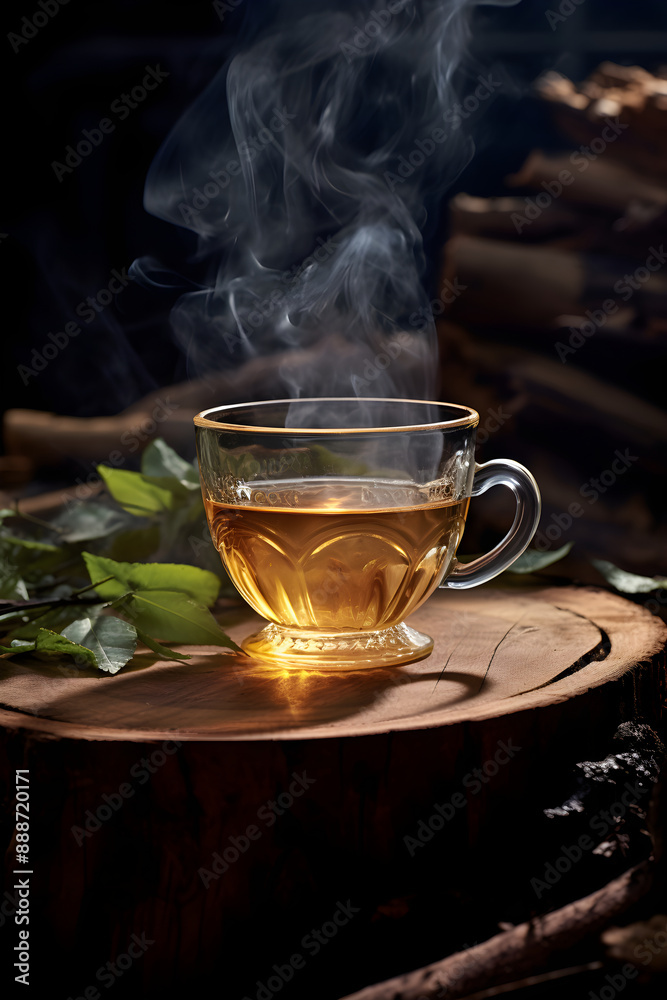 Serenity in a Cup: A Calm, Quiet Moment with a Comforting Brew under a Dappled Sunlight Serenity in a Cup: A Calm, Quiet Moment with a Comforting Brew under a Dappled Sunlight