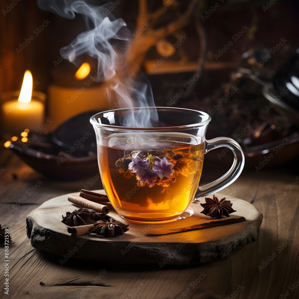 Serenity in a Cup: A Calm, Quiet Moment with a Comforting Brew under a Dappled Sunlight Serenity in a Cup: A Calm, Quiet Moment with a Comforting Brew under a Dappled Sunlight