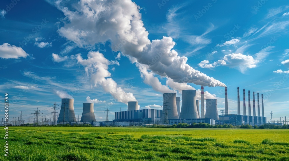 Power Plant and Smoke Power Plant and Smoke