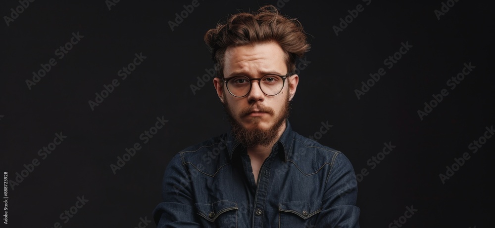 Fototapeta premium Joyful Hispanic male driving a car for a ride sharing app during daylight