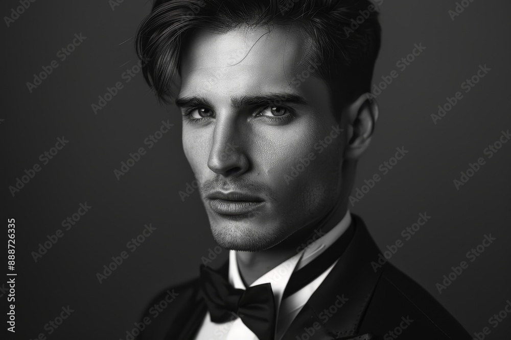 Portrait of handsome stylish man Portrait of handsome stylish man