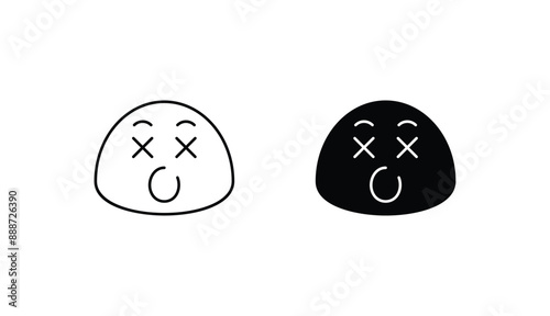 Dizzy icon design with white background stock illustration