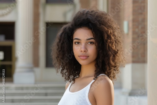 Stunning portrait of a black female college student Free Download Stunning portrait of a black female college student - GFXLoad