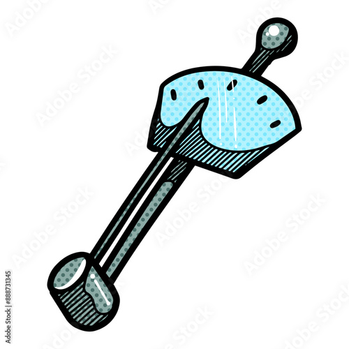 Torque wrench icon halftone color vector illustration