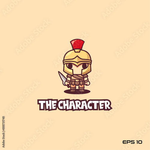 cute imperial soldiers, character, vector, illustration, eps 10, mascot, logo