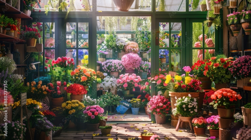 Fototapeta premium Blooming Florist Shop