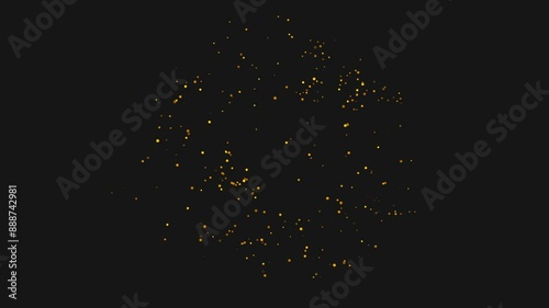 Golden Confetti Party Popper Explosion