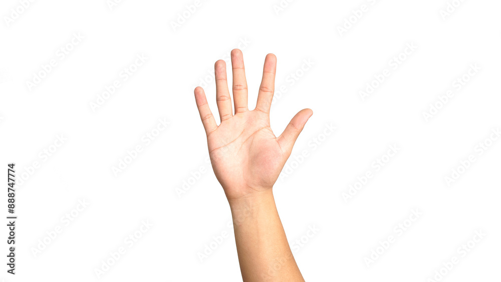 Hand gesture concept. Man hand isolated on white background Hand gesture concept. Man hand isolated on white background