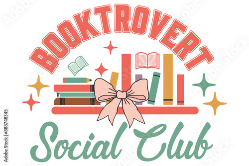 Book Lovers Coquette Social Club Shirt Design
