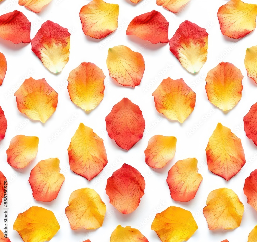 A seamless pattern of flower petals on a white background (113) A seamless pattern of flower petals on a white background (113)