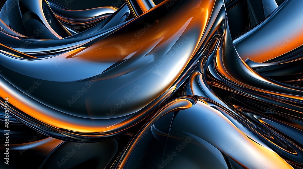 Abstract Blue Smoke Swirls Abstract Blue Smoke Swirls