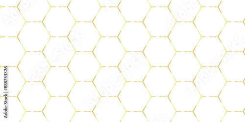 Abstract white hexagon creative grid honeycomb structure mosaic pattern background. luxury minimal technology network abstraction tech digital tile vector wall banner surface polygon background.