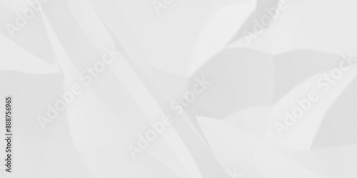 White crumpled cover old paper wrapping crinkled light cardboard overlay texture background. surface retro wrinkled empty sheet paper creased.	
