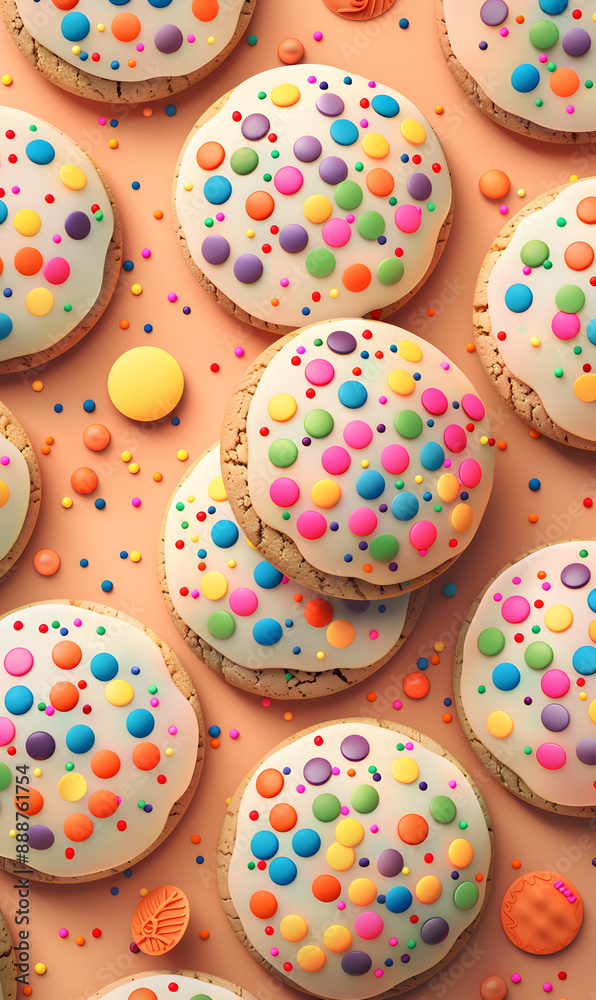 cookies and bread in an illustrator doodle graphic style cookies and bread in an illustrator doodle graphic style