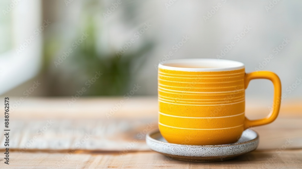 Organic turmeric tea in a handcrafted mug, wellness room, soothing and natural ambiance Organic turmeric tea in a handcrafted mug, wellness room, soothing and natural ambiance