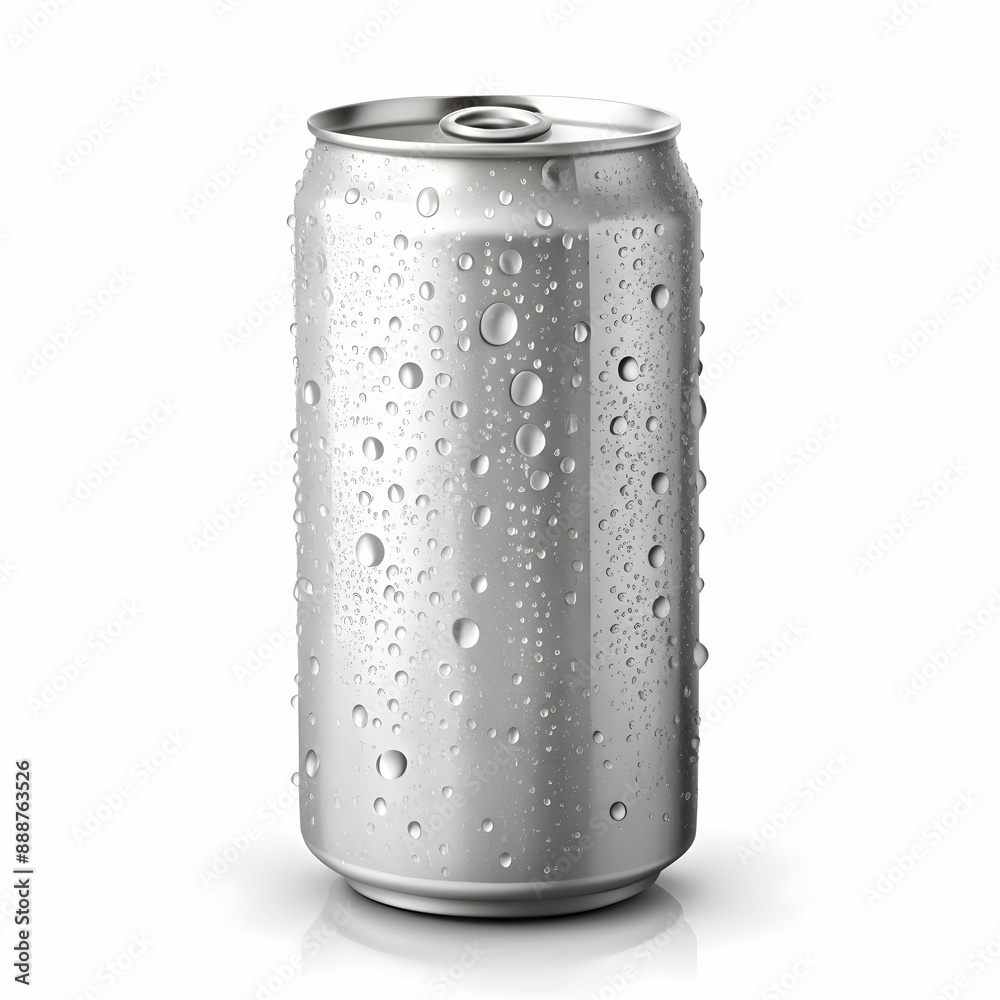 Close up metallic tin can Close up metallic tin can