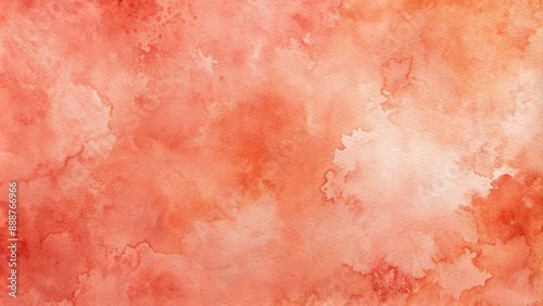 coral water colored stains abstract background
