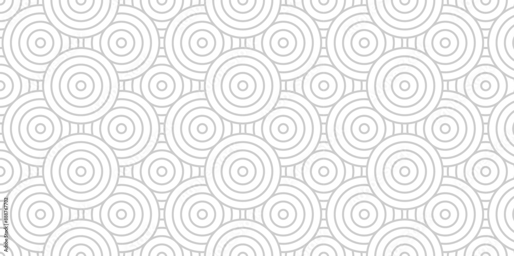 Vector overlapping Pattern Minimal diamond geometric waves backdrop abstract wave line. white and gray seamless tile stripe overlap creative retro circle line fabric pattern white background.
Vector overlapping Pattern Minimal diamond geometric waves backdrop abstract wave line. white and gray seamless tile stripe overlap creative retro circle line fabric pattern white background.