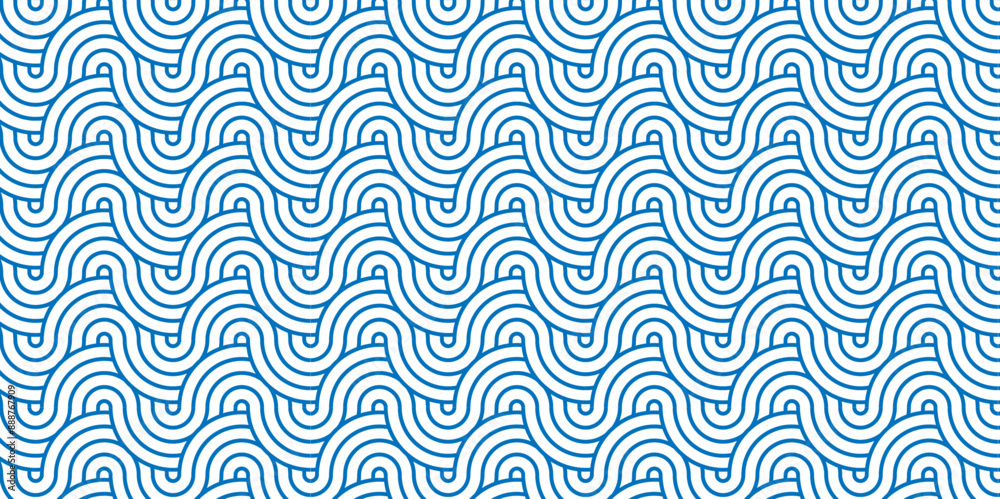 Minimal diamond vector overlapping Pattern geometric wave spiral and abstract circle wave line. blue color seamless tile stripe geometric create retro square line backdrop white pattern background. Minimal diamond vector overlapping Pattern geometric wave spiral and abstract circle wave line. blue color seamless tile stripe geometric create retro square line backdrop white pattern background.