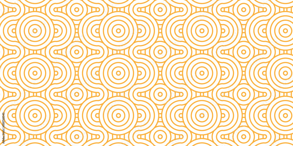 Vector overlapping Pattern Minimal diamond geometric brown and yellow waves abstract wave line. seamless tile stripe overlap creative retro circle line fabric pattern background. Vector overlapping Pattern Minimal diamond geometric brown and yellow waves abstract wave line. seamless tile stripe overlap creative retro circle line fabric pattern background.