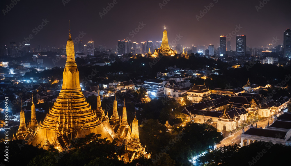 Naklejka premium Bangkok cityscape