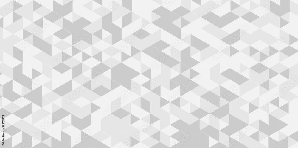 Vector geometric seamless technology gray and white triangle background. Abstract digital grid light pattern white Polygon Mosaic triangle Background, business and corporate background. Vector geometric seamless technology gray and white triangle background. Abstract digital grid light pattern white Polygon Mosaic triangle Background, business and corporate background.