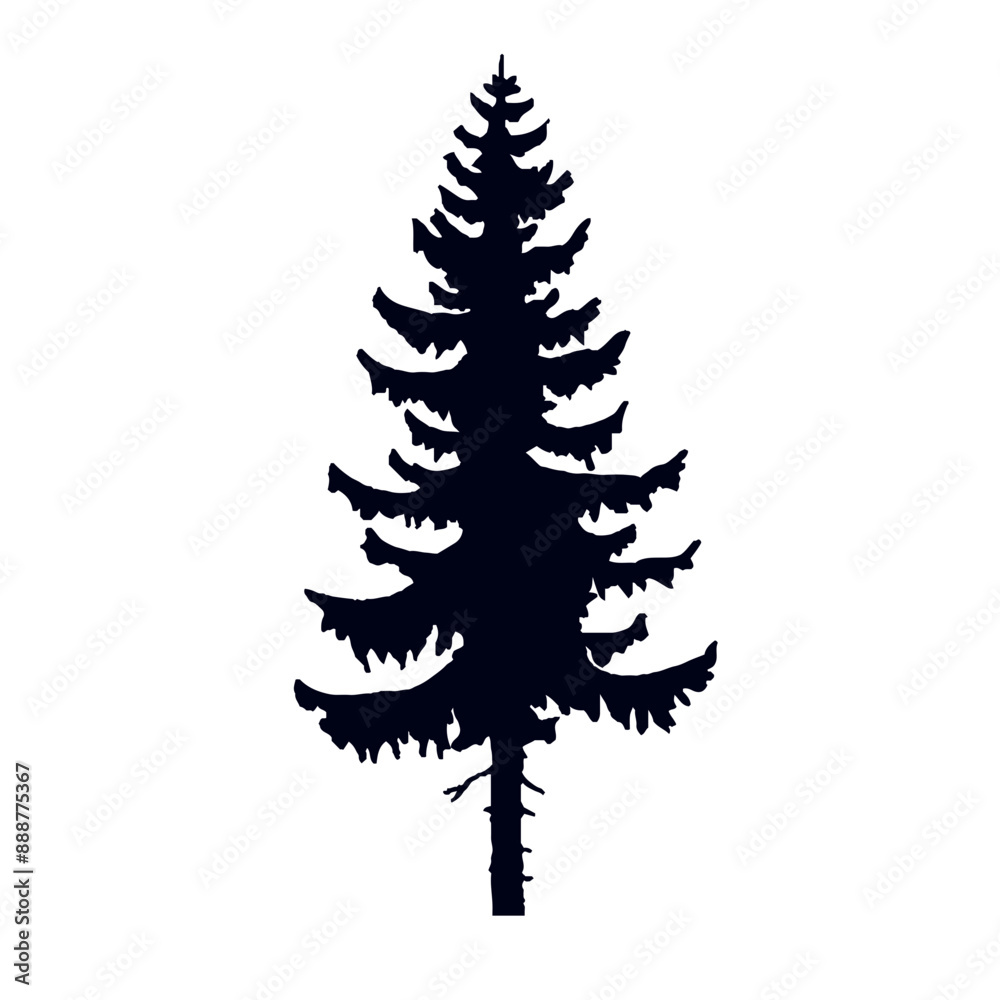 Obraz premium Forest Tree Illustration