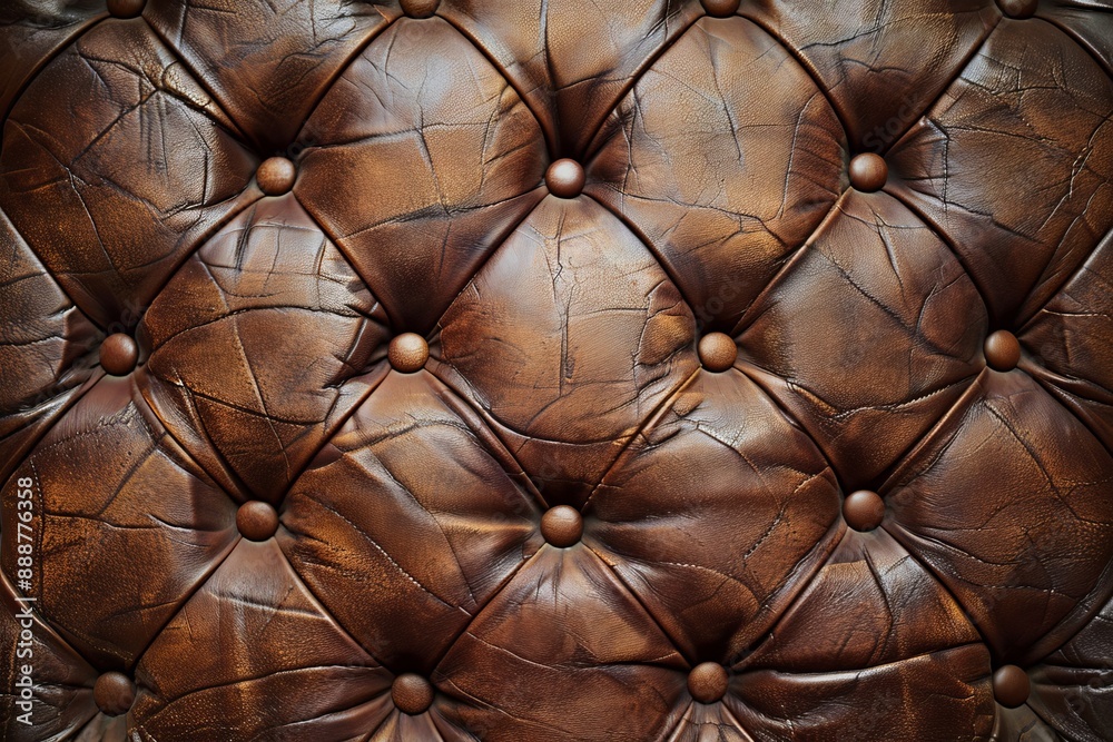 Fototapeta premium Textured leather in brown color