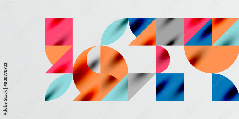 Triangles, round triangles and circles techno art. Vector Illustration For Wallpaper, Banner, Background, Card, Book Illustration, landing page Triangles, round triangles and circles techno art. Vector Illustration For Wallpaper, Banner, Background, Card, Book Illustration, landing page