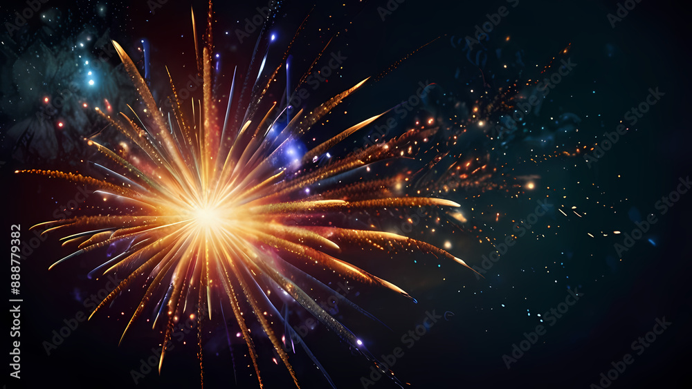 Abstract background that illustrates of an Firework explosion theme Abstract background that illustrates of an Firework explosion theme