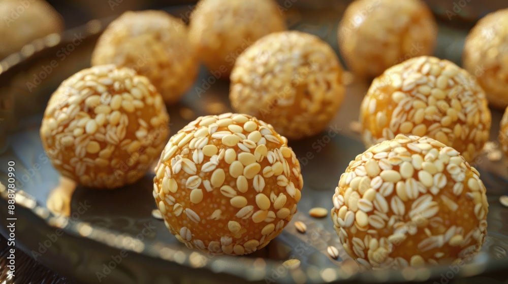 Til ladoo or Sesame Laddu or Rewri balls Til ladoo or Sesame Laddu or Rewri balls