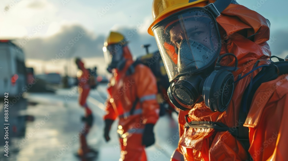 Emergency response teams practice drills to prepare for potential disasters and emergencies. Concept Emergency Response, Disaster Preparedness, Practice Drills, Safety Training, Crisis Management