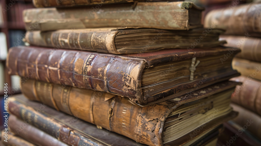 a stack of old books a stack of old books