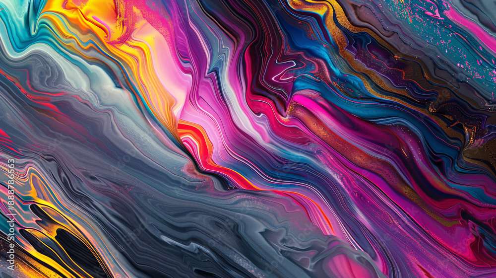 a colorful swirls of paint a colorful swirls of paint