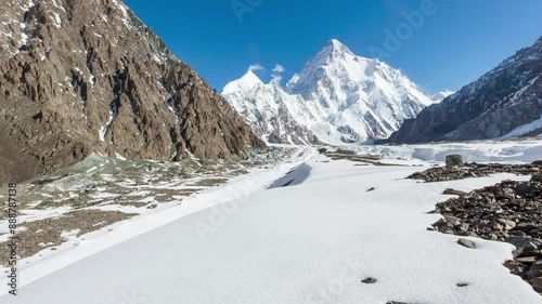 K2 mountain peak, second highest mountain in the world, K2 trek, Pakistan, Asia photo