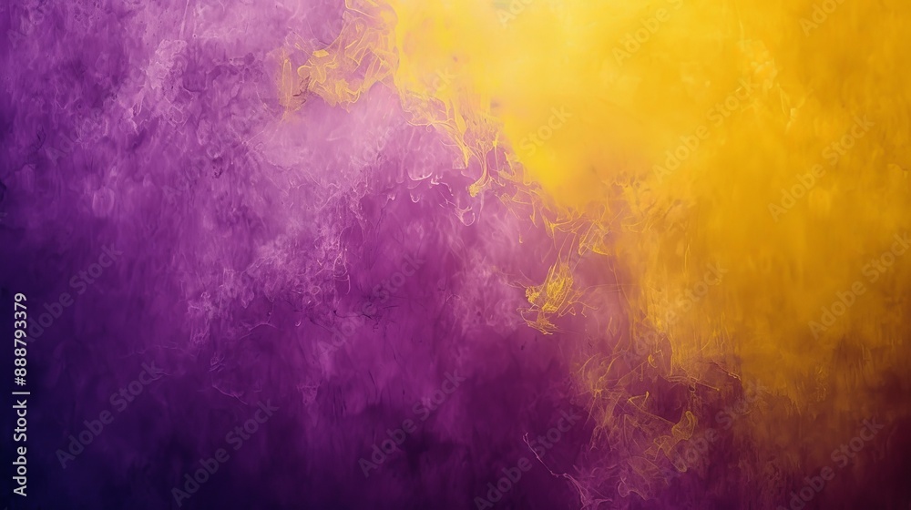 Fototapeta premium Purple and Yellow Smoke Abstract