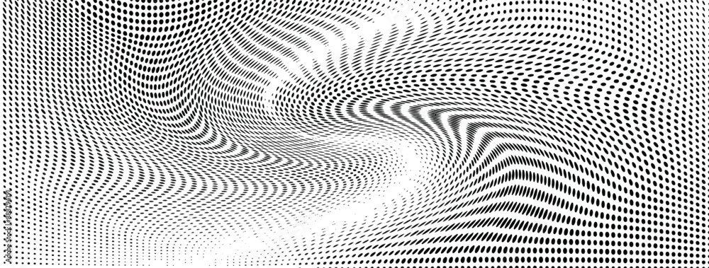 Abstract monochrome halftone background. Wide vector illustration
Abstract monochrome halftone background. Wide vector illustration