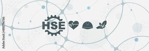 hse icons on white background	