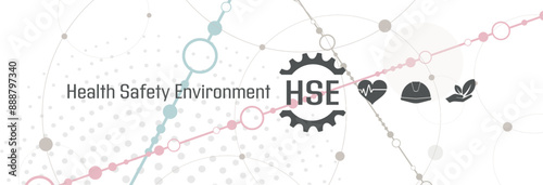 hse icons on white background	