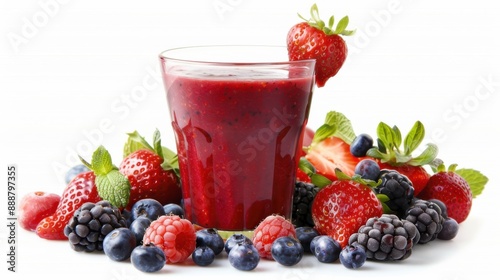 smoothie with berries