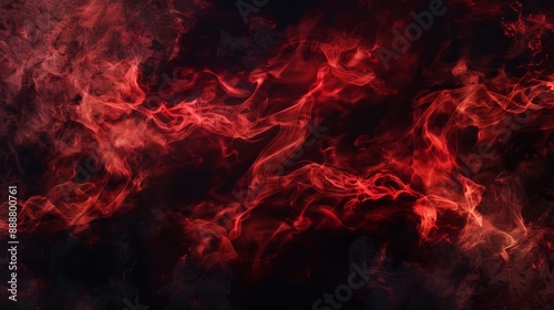 abstract red smoke on black background © Waqas