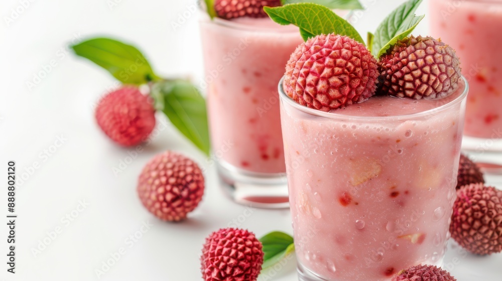 raspberry smoothie with mint