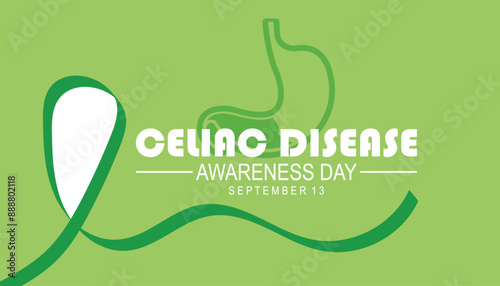 Celiac Disease Awareness Day is observed every year on September.Holiday concept. background, placard, banner design template Vector illustration background design.