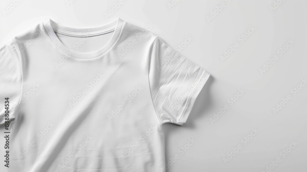 White t shirt for women with blank area on white background White t shirt for women with blank area on white background