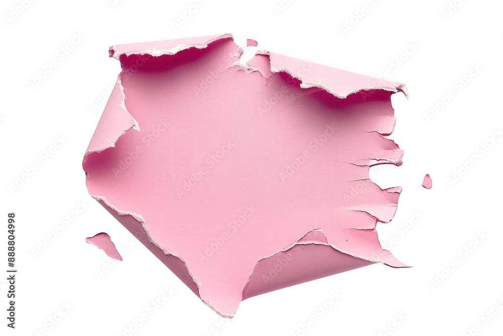 Ripped Hole in Pink Paper Ripped Hole in Pink Paper