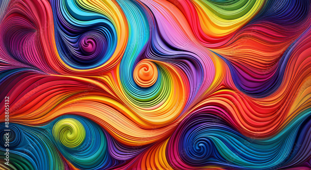 abstract colorful background with swirls