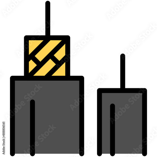 coaxial filled line icon